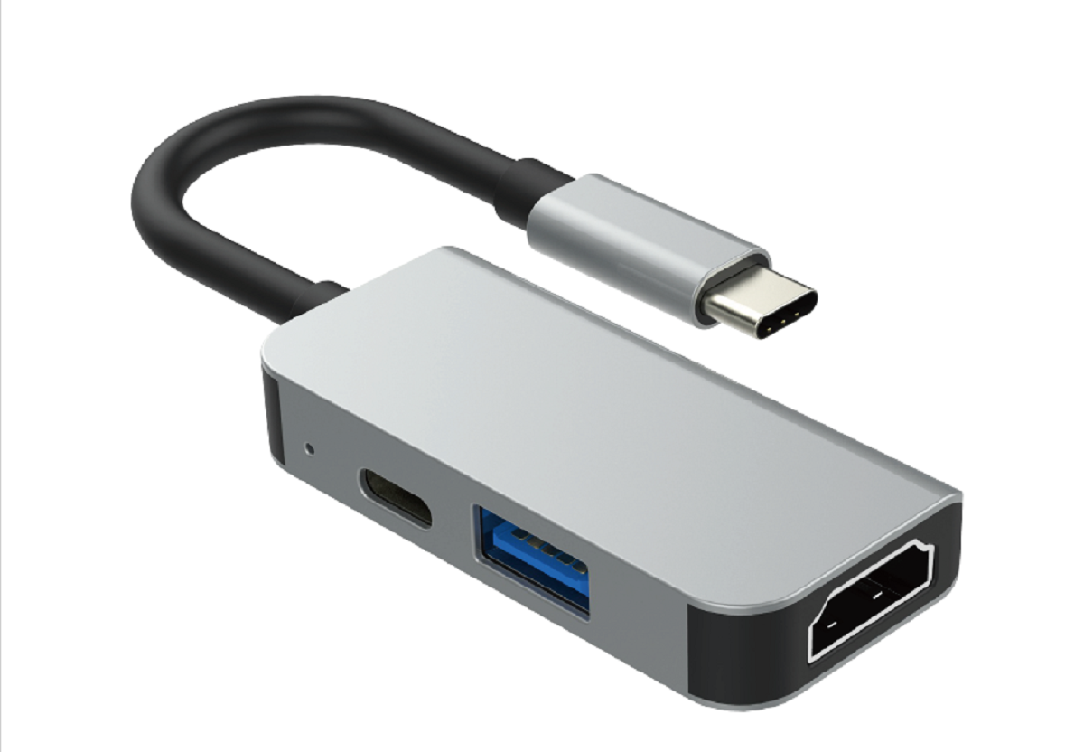 370 USB-C HUB To HDMI+USB+PD